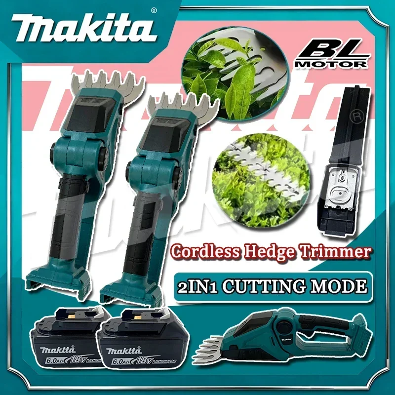 Makita 18V Mini Cordless Hedge Trimmer & Grass Shears - Outdoor & Garden - <p>Elevate your garden care with the Makita 18V Mini Cordless Hedge Trimmer and...