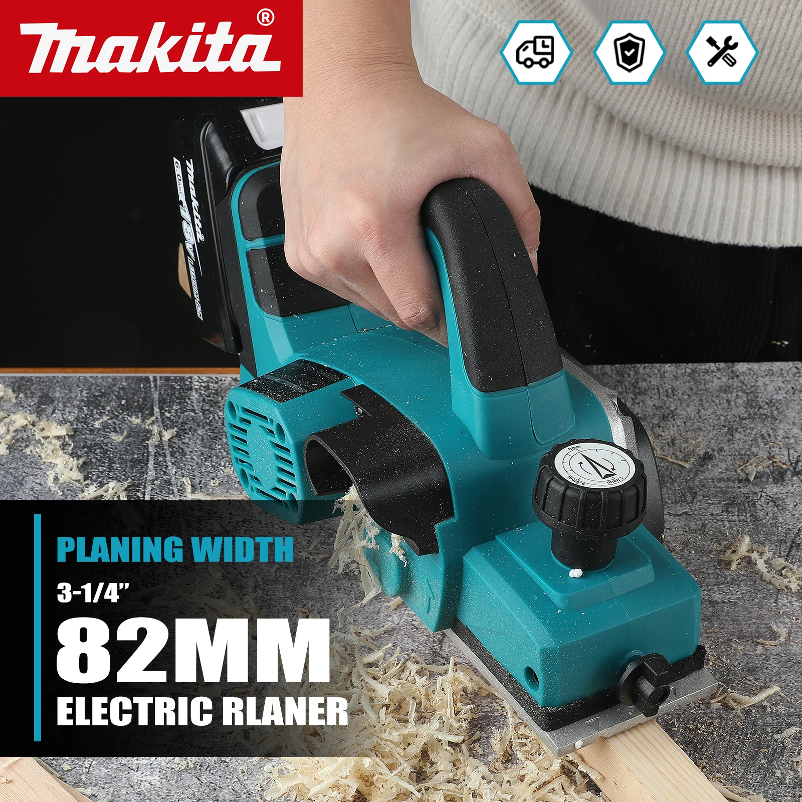 Makita 18V Brushless Cordless Planer – Woodworking & Furniture Surface Smoothing - Grinders & Sanders - <p>Makita’s 18‑V brushless cordless planer delivers professional‑grade power and...