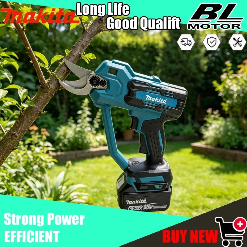 Makita 18V Brushless Electric Pruning Shears – 35mm Cordless Scissor Pruner - Outdoor & Garden - <p>Power through tough branches with Makita’s 18V brushless electric pruning she...
