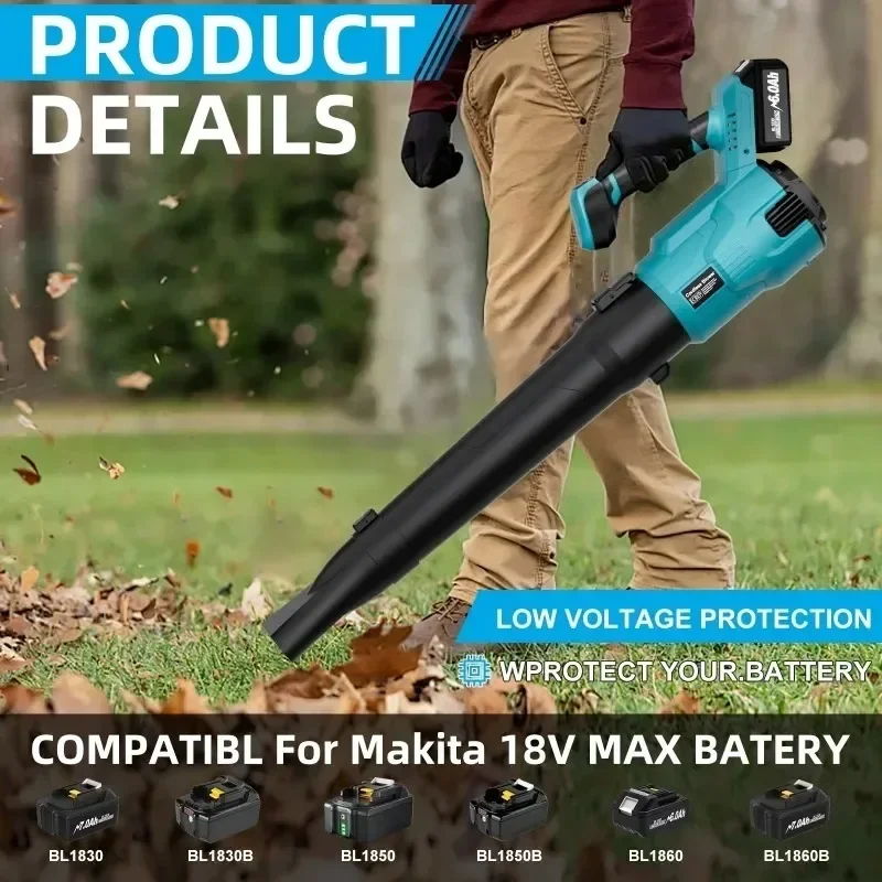 Аккумуляторный воздуходувка Makita 18 В — эффективный инструмент для очистки листьев, снега и пыли - Outdoor & Garden - <p>Ощутите беспроблемную уборку на открытом воздухе с помощью беспроводного возд...