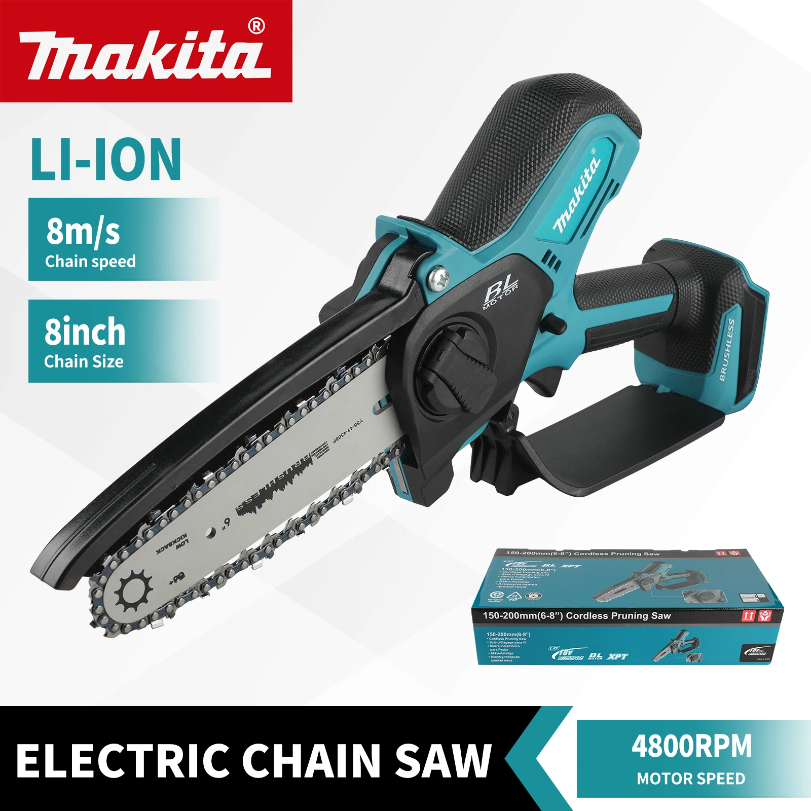 Аккумуляторная бензопила Makita 18 В — 6-дюймовый лесозаготовительный станок Sawzall Mini Portable - Saws - <p>Получите профессиональные результаты в легком беспроводном устройстве. Литий-...