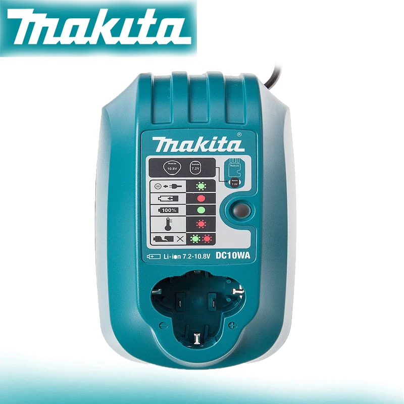 Makita DC10WA 7.2-10.8V Fast Charging Li-Ion Battery Charger - Chargers - <p>The Makita DC10WA is a compact, high‑speed charger that supports both 7.2 V a...